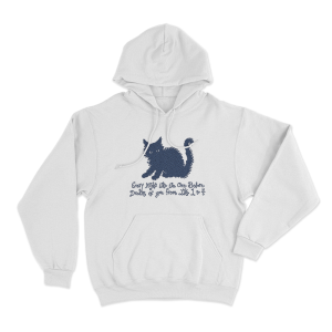 Bodega Cat Unisex Hoodie White