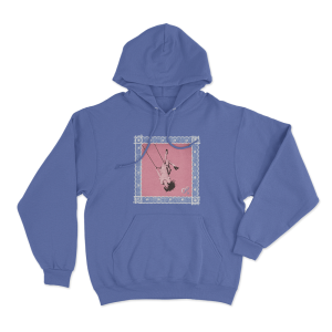 Lace Album Cover Unisex Hoodie Blue