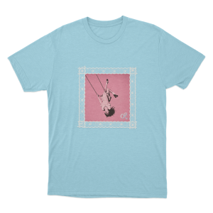 Lace Album Cover Unisex T Shirt Sky Blue 1