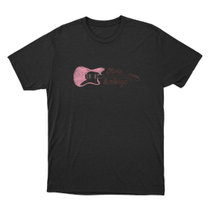 Olivia Rodrigo Guitar Unisex T Shirt Black