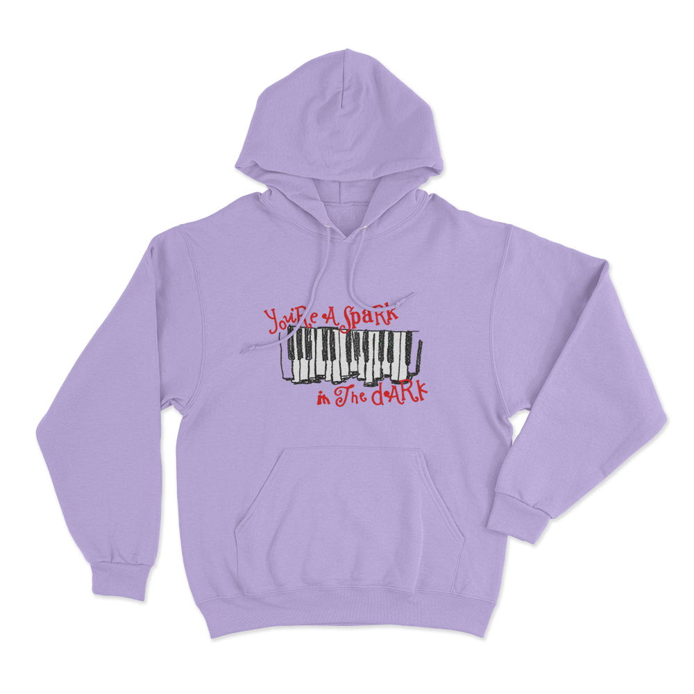 Spark In The Dark Piano Unisex Hoodie Purple Spark In The Dark Piano Unisex Hoodie Purple